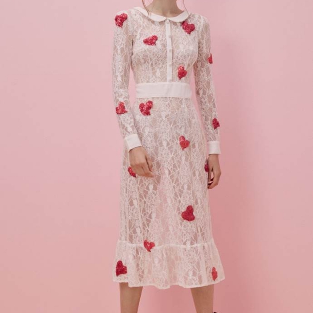 Super rare For Love and Lemons collab with Jaimie King La Zosia midi dress! XS